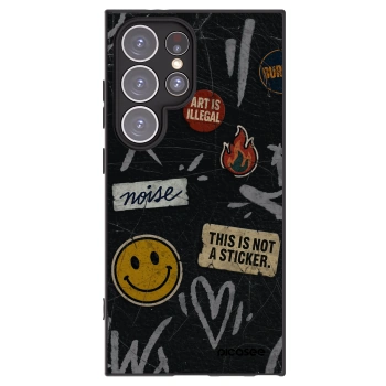 Picasee husă neagră din silicon pentru Samsung Galaxy S24 Ultra S928B 5G - STICKERS x TAGS