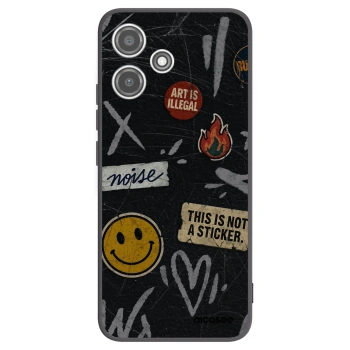 Picasee husă neagră din silicon pentru Xiaomi Redmi 12 5G - STICKERS x TAGS