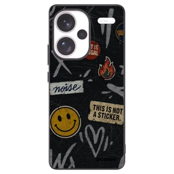 Picasee husă neagră din silicon pentru Xiaomi Redmi Note 13 Pro+ 5G - STICKERS x TAGS