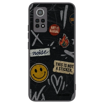 Picasee husă neagră din silicon pentru Xiaomi Redmi Note 12 Pro 4G - STICKERS x TAGS