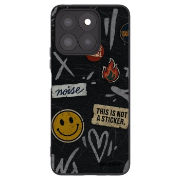 Picasee husă neagră din silicon pentru Honor X8b - STICKERS x TAGS