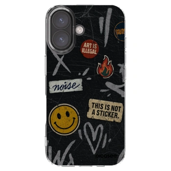 Picasee husă transparentă din silicon pentru Apple iPhone 16 - STICKERS x TAGS