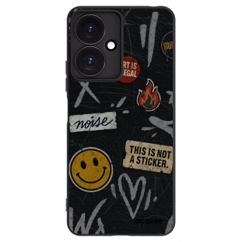 Picasee husă neagră din silicon pentru Xiaomi Redmi 13C 5G - STICKERS x TAGS