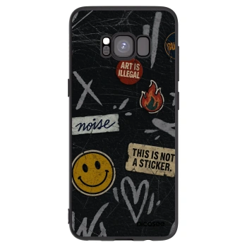 Picasee husă neagră din silicon pentru Samsung Galaxy S8 G950F - STICKERS x TAGS