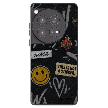 Picasee husă neagră din silicon pentru OnePlus 12 5G - STICKERS x TAGS
