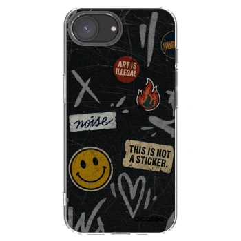 Picasee husă transparentă din silicon pentru Apple iPhone 16e - STICKERS x TAGS