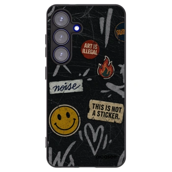 Picasee husă neagră din silicon pentru Samsung Galaxy S25 5G - STICKERS x TAGS