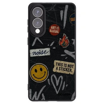 Picasee husă neagră din silicon pentru Samsung Galaxy S25 Edge 5G - STICKERS x TAGS
