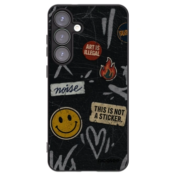 Picasee husă neagră din silicon pentru Samsung Galaxy S25+ 5G - STICKERS x TAGS
