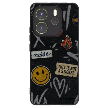 Picasee husă neagră din silicon pentru Xiaomi Redmi Note 14 4G - STICKERS x TAGS