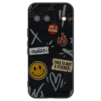 Picasee husă neagră din silicon pentru Google Pixel 9 - STICKERS x TAGS
