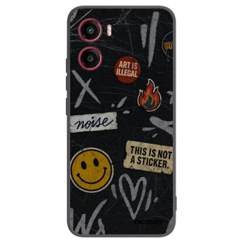 Picasee husă neagră din silicon pentru Motorola Moto G05 - STICKERS x TAGS