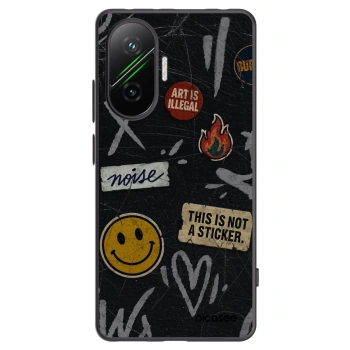 Picasee husă neagră din silicon pentru Xiaomi Poco F7 Pro 5G - STICKERS x TAGS