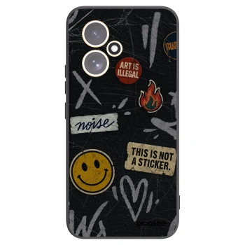 Picasee husă neagră din silicon pentru Honor 400 5G - STICKERS x TAGS
