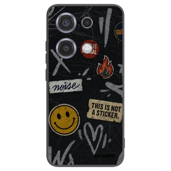 Picasee husă neagră din silicon pentru Xiaomi Redmi Note 14S - STICKERS x TAGS