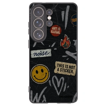 Picasee husă neagră din silicon pentru Samsung Galaxy S26 Ultra - STICKERS x TAGS