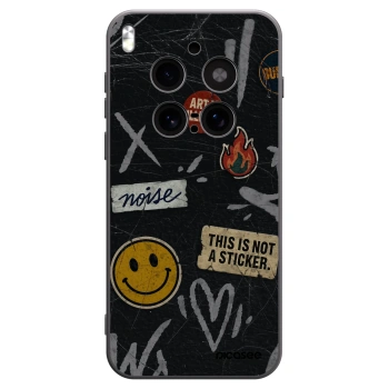 Picasee husă neagră din silicon pentru Vivo X300 Pro - STICKERS x TAGS