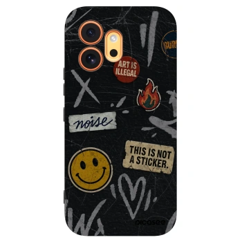 Picasee husă neagră din silicon pentru Honor 600 - STICKERS x TAGS