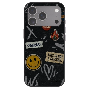 Picasee husă neagră din silicon pentru Apple iPhone 18 Pro - STICKERS x TAGS