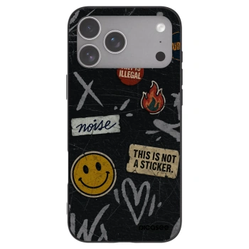 Picasee husă neagră din silicon pentru Apple iPhone 18 Pro Max - STICKERS x TAGS