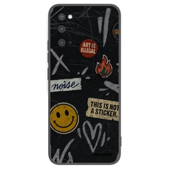 Picasee husă neagră din silicon pentru Samsung Galaxy S20 G980F - STICKERS x TAGS