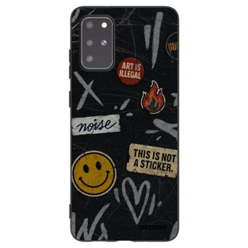 Picasee husă neagră din silicon pentru Samsung Galaxy S20+ G985F - STICKERS x TAGS