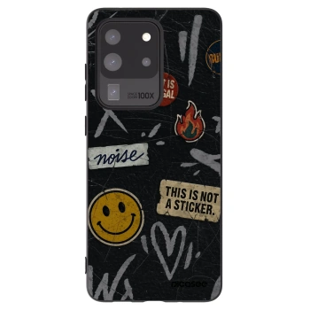 Picasee husă neagră din silicon pentru Samsung Galaxy S20 Ultra 5G G988F - STICKERS x TAGS