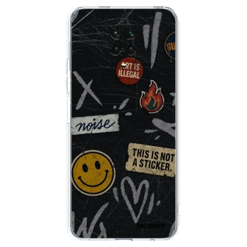 Picasee husă transparentă din silicon pentru Xiaomi Redmi Note 9 Pro - STICKERS x TAGS