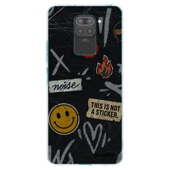 Picasee husă neagră din silicon pentru Xiaomi Redmi Note 9 - STICKERS x TAGS