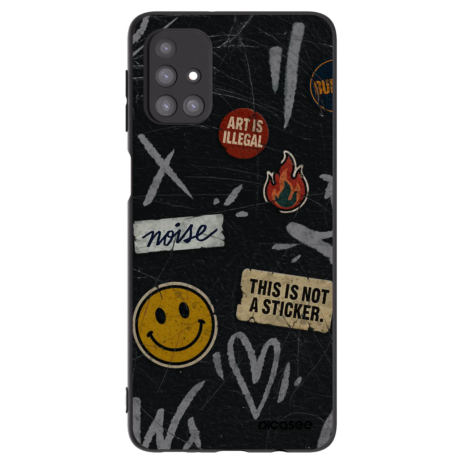 Picasee husă neagră din silicon pentru Samsung Galaxy M31s - STICKERS x TAGS