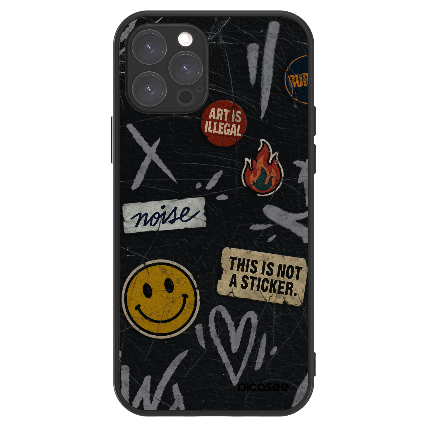Picasee ULTIMATE CASE pentru Apple iPhone 12 Pro - STICKERS x TAGS