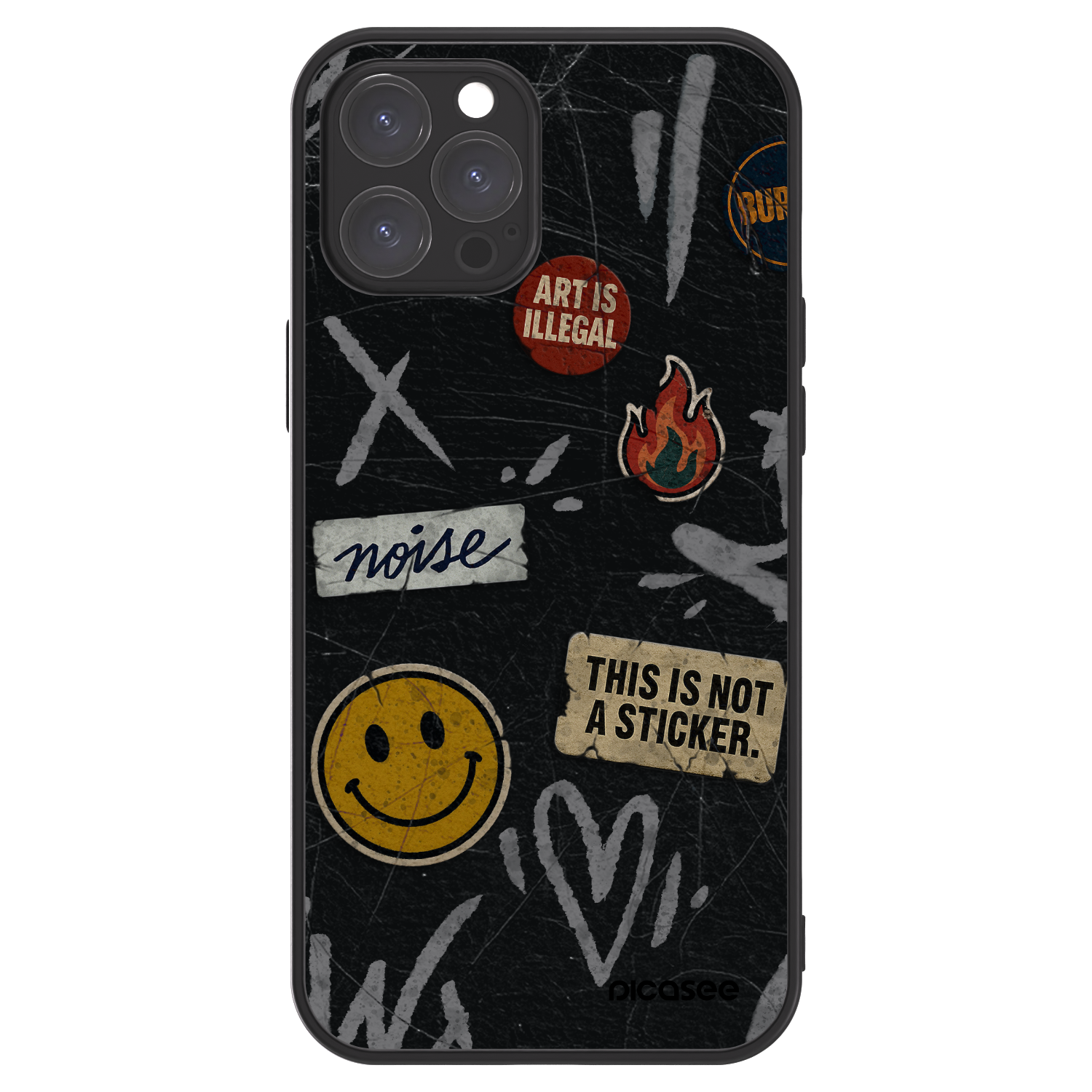 Picasee ULTIMATE CASE pentru Apple iPhone 12 Pro Max - STICKERS x TAGS