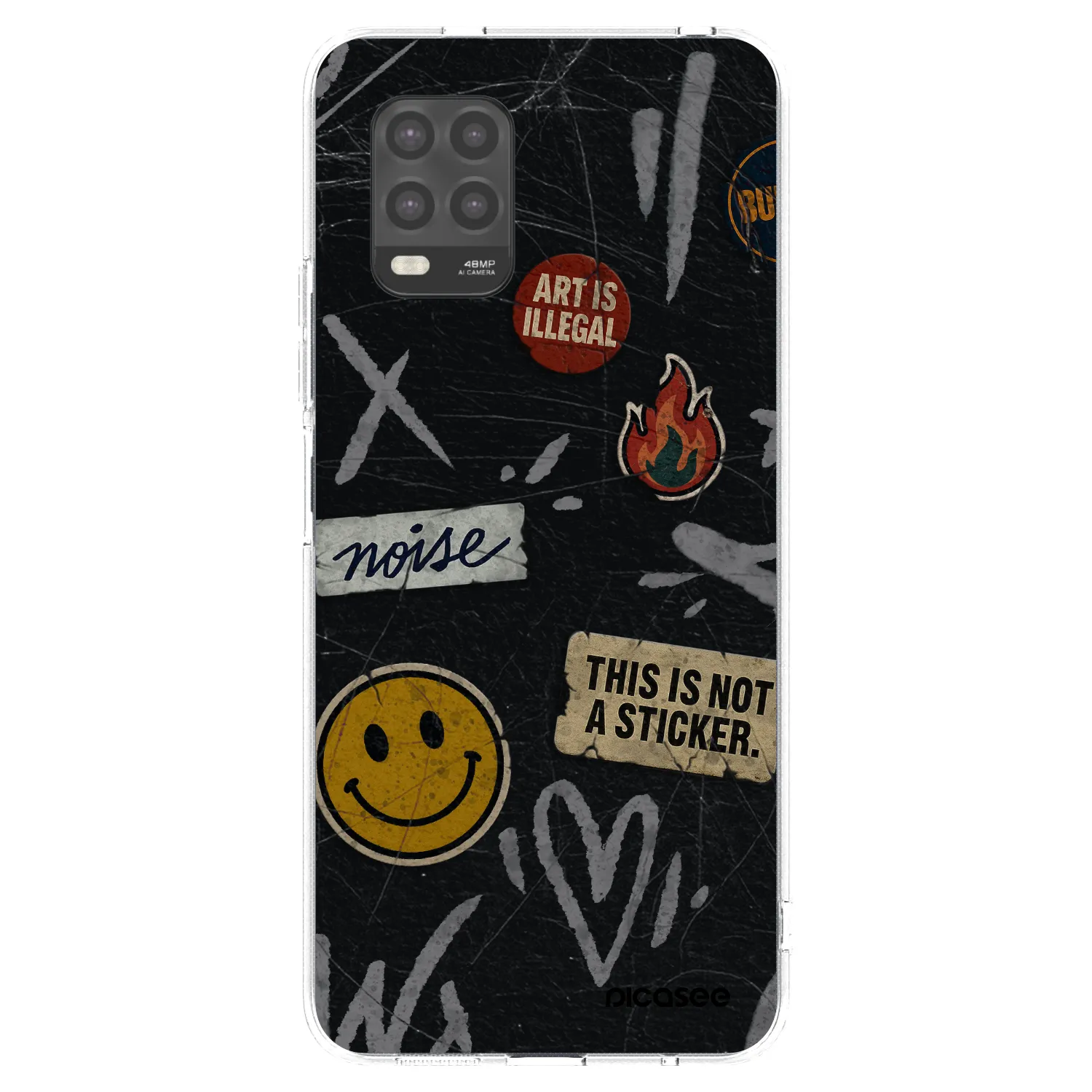 Picasee husă transparentă din silicon pentru Xiaomi Mi 10 Lite - STICKERS x TAGS