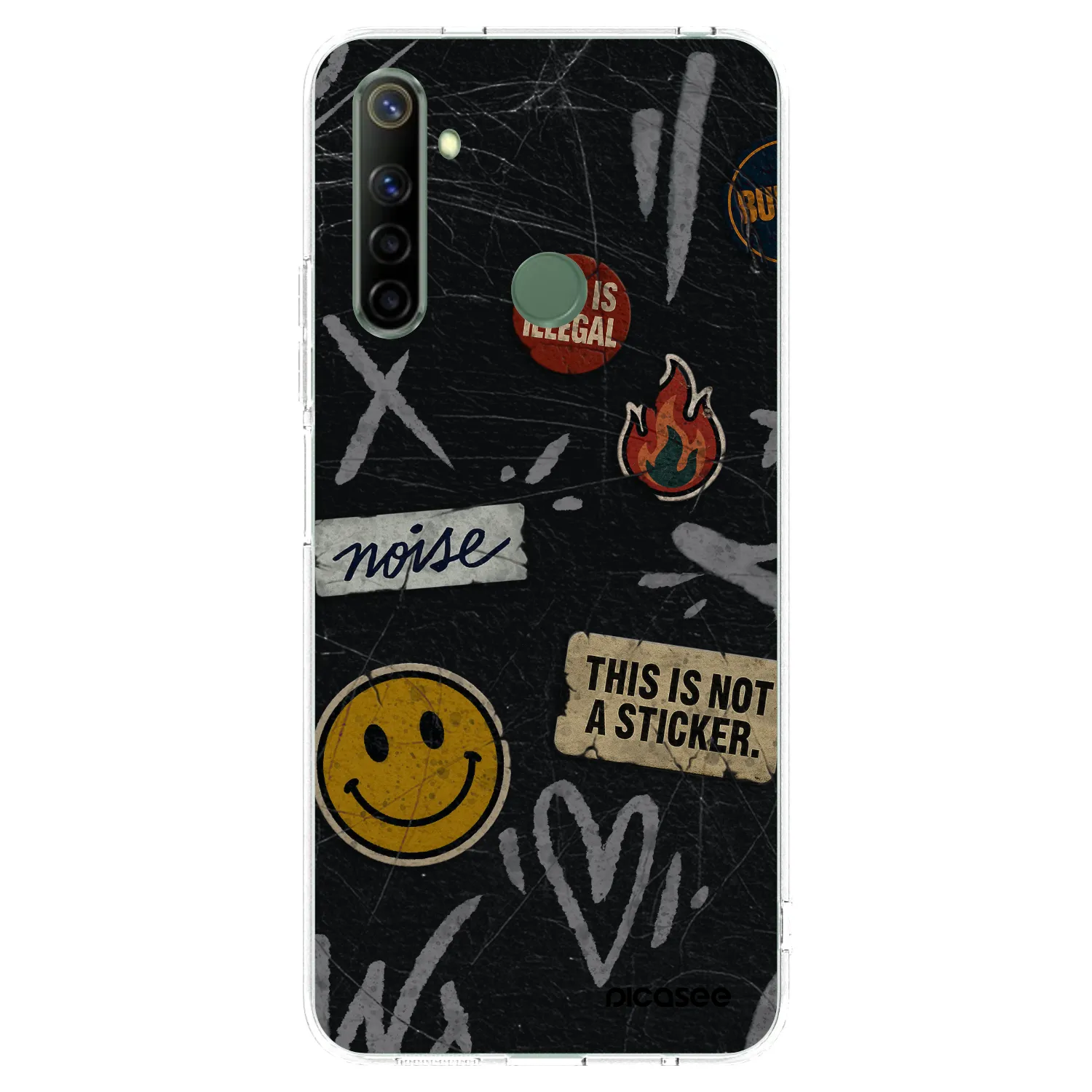 Picasee husă transparentă din silicon pentru Realme 6i - STICKERS x TAGS
