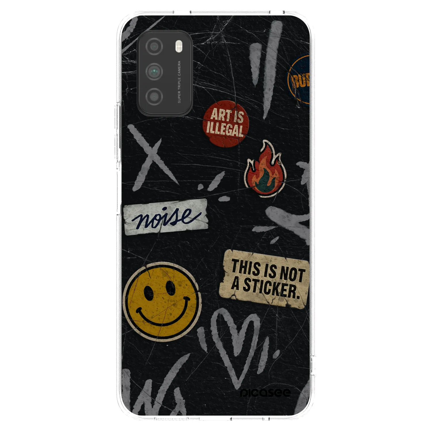 Picasee husă transparentă din silicon pentru Xiaomi Poco M3 - STICKERS x TAGS