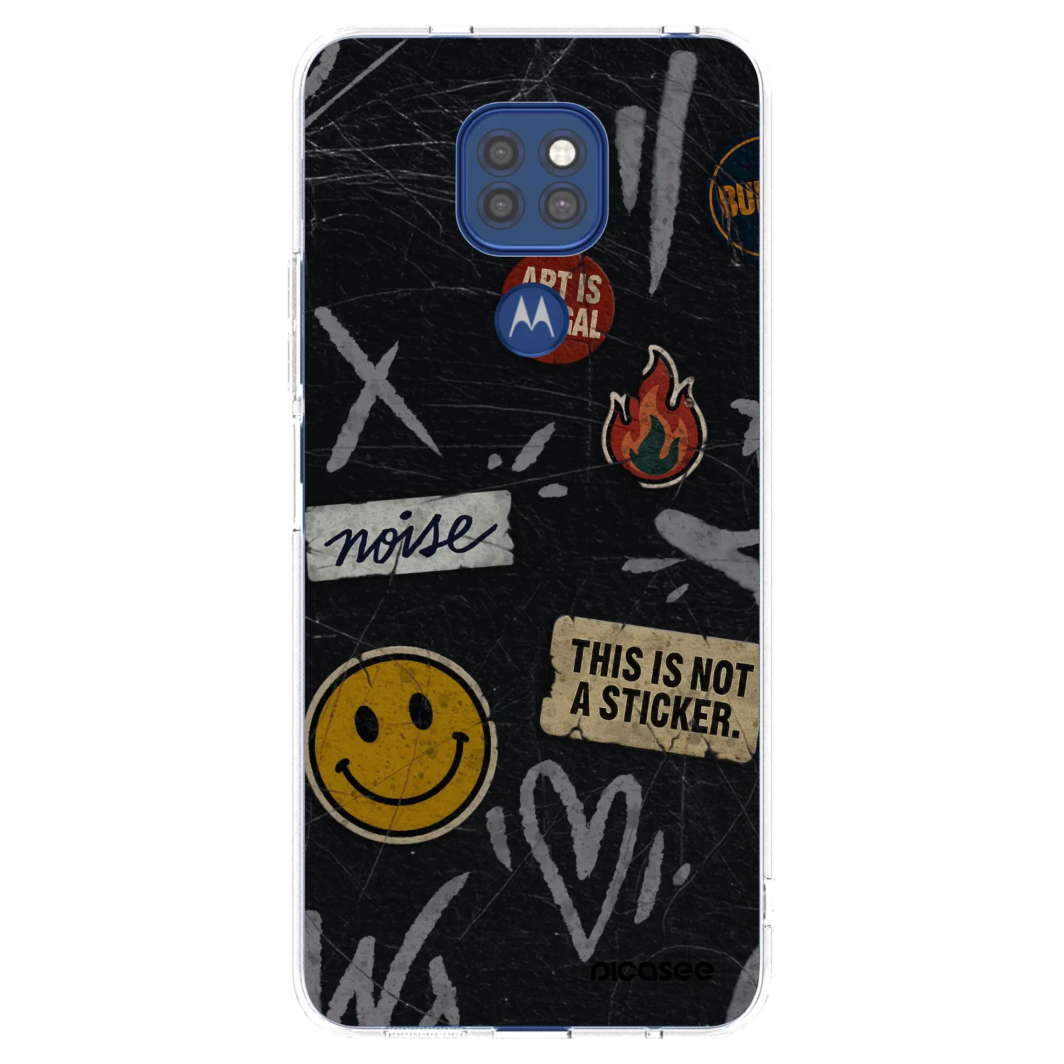 Picasee husă transparentă din silicon pentru Motorola Moto G9 Play - STICKERS x TAGS