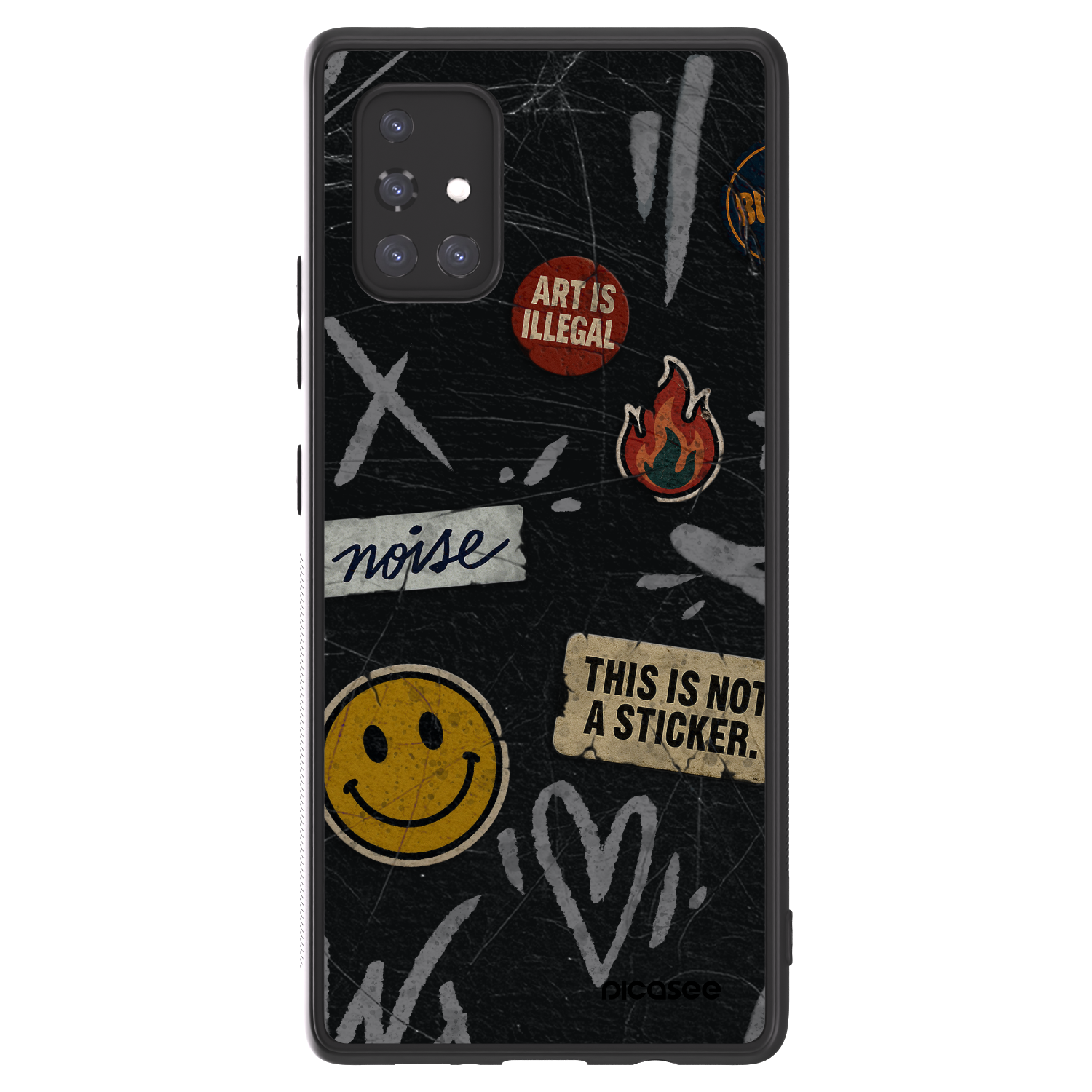 Picasee ULTIMATE CASE pentru Samsung Galaxy A71 A715F - STICKERS x TAGS