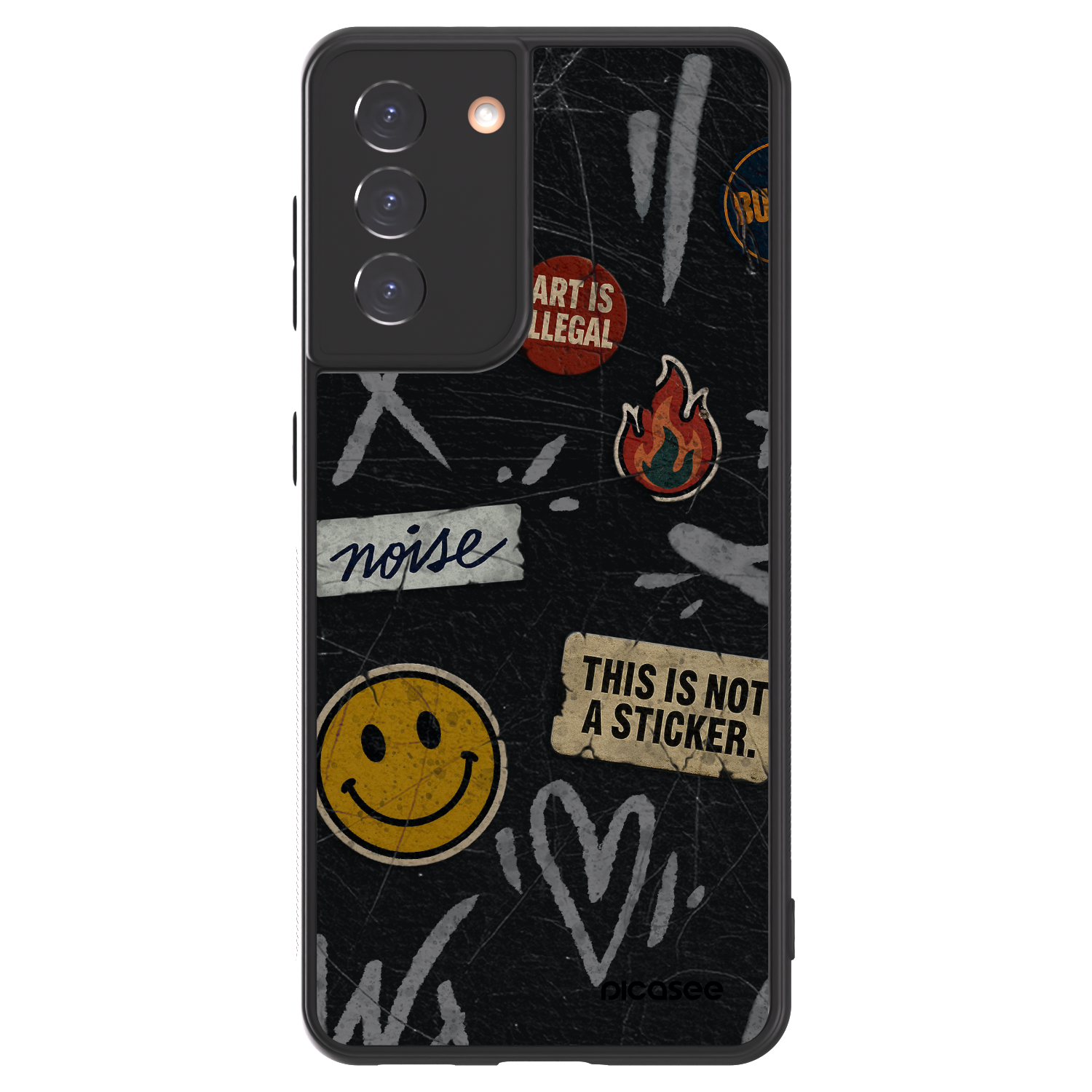 Picasee ULTIMATE CASE pentru Samsung Galaxy S21 5G G991B - STICKERS x TAGS