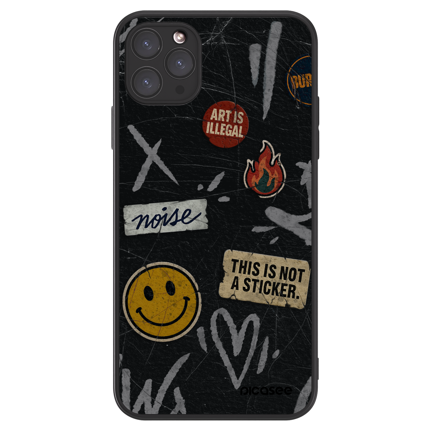 Picasee ULTIMATE CASE pentru Apple iPhone 11 Pro Max - STICKERS x TAGS