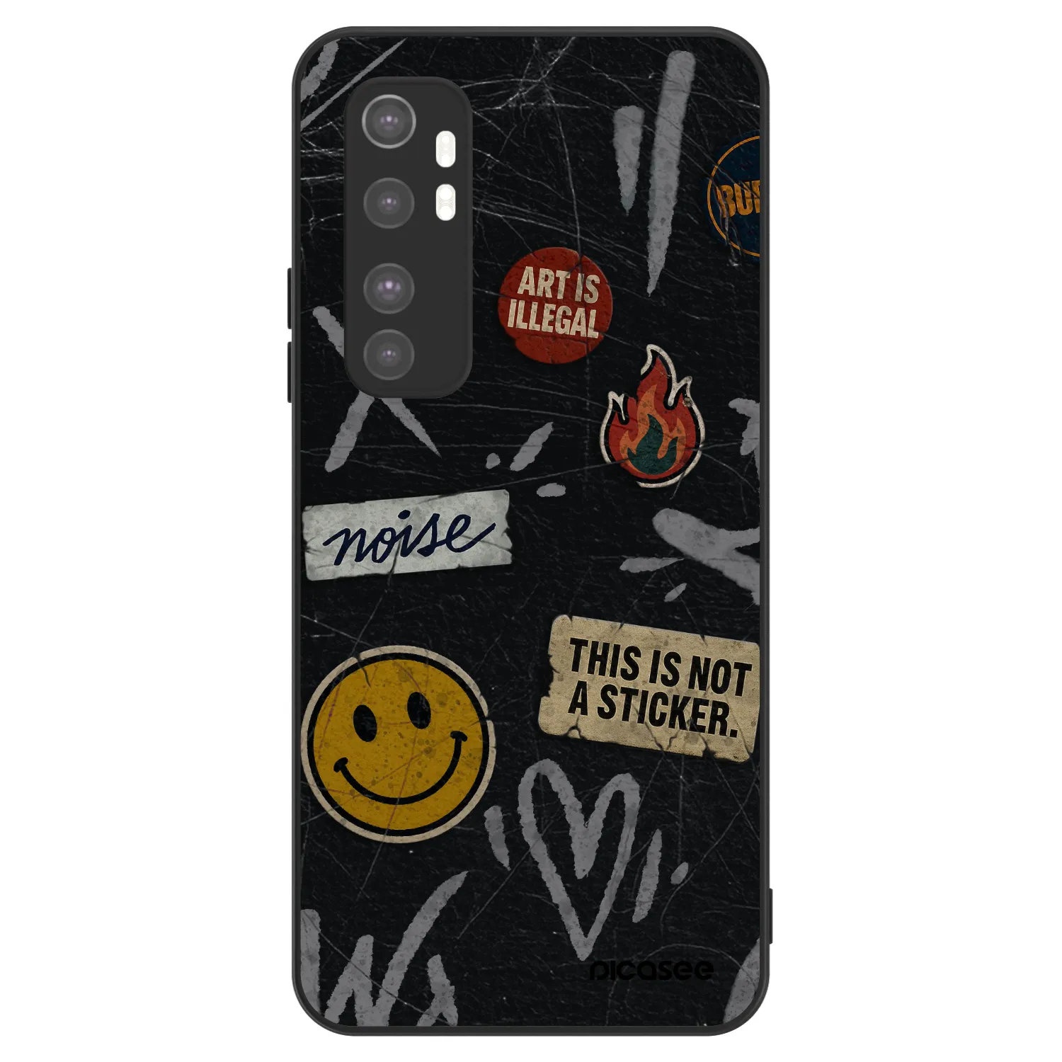 Picasee ULTIMATE CASE pentru Xiaomi Mi Note 10 Lite - STICKERS x TAGS