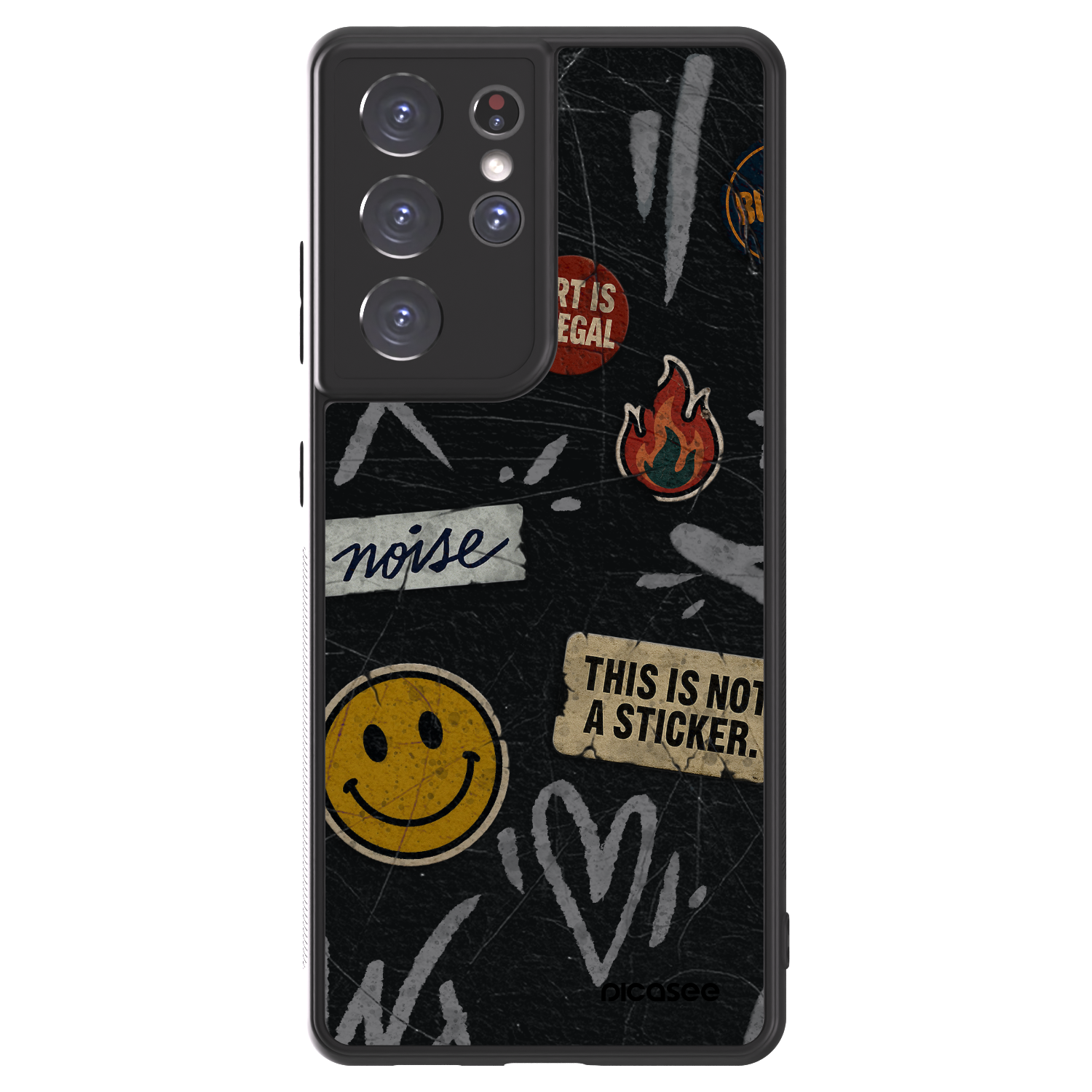 Picasee ULTIMATE CASE pentru Samsung Galaxy S21 Ultra 5G G998B - STICKERS x TAGS