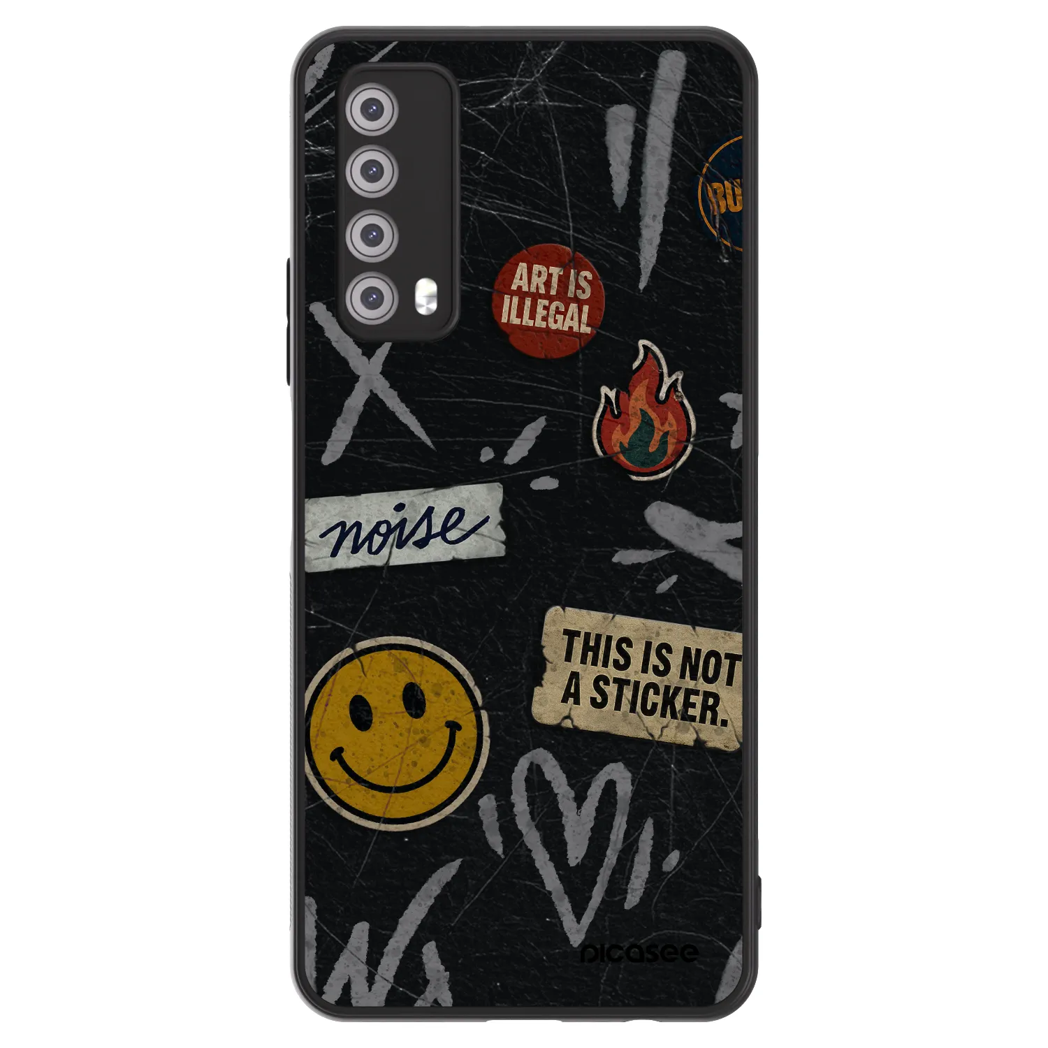 Picasee ULTIMATE CASE pentru Huawei P Smart 2021 - STICKERS x TAGS