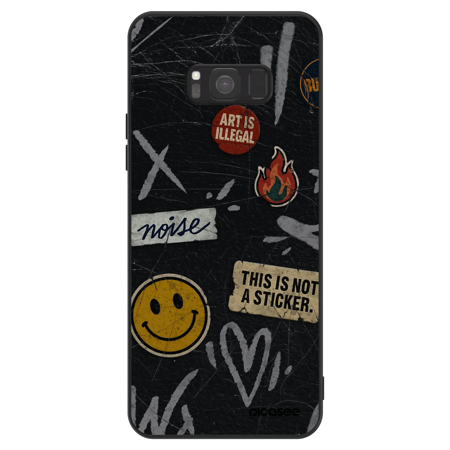 Picasee ULTIMATE CASE pentru Samsung Galaxy S8 G950F - STICKERS x TAGS