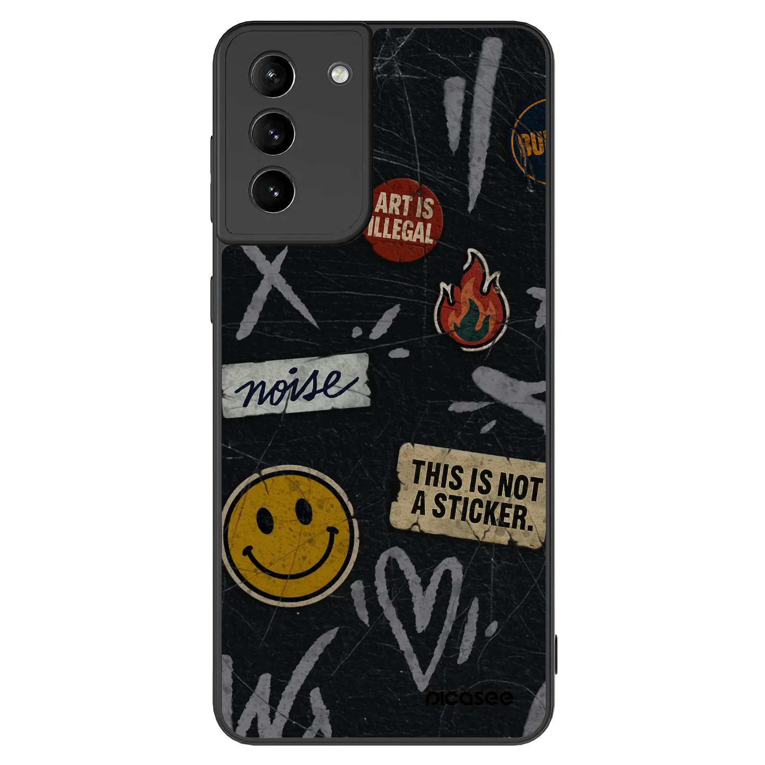 Picasee ULTIMATE CASE pentru Samsung Galaxy S21+ 5G G996F - STICKERS x TAGS