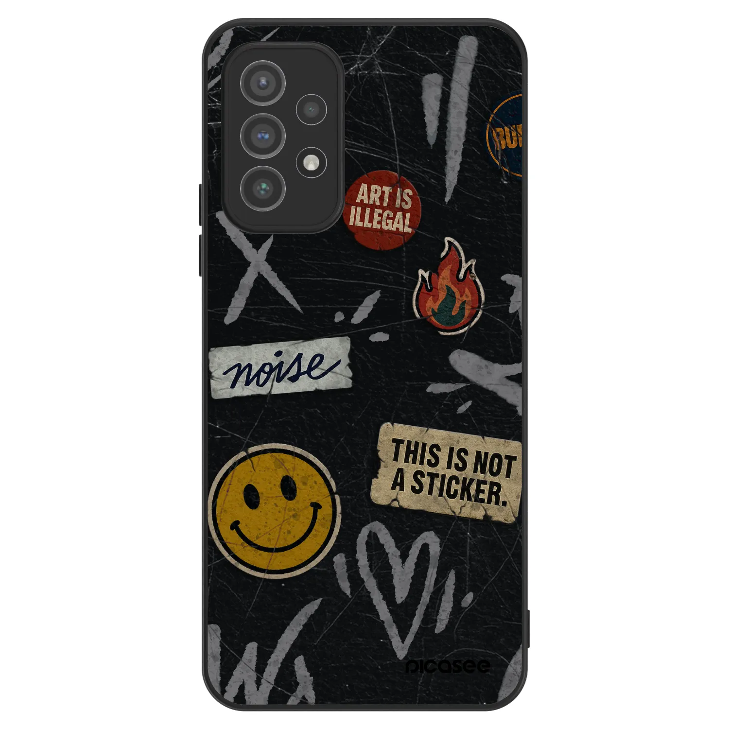 Picasee ULTIMATE CASE pentru Samsung Galaxy A72 A725F - STICKERS x TAGS