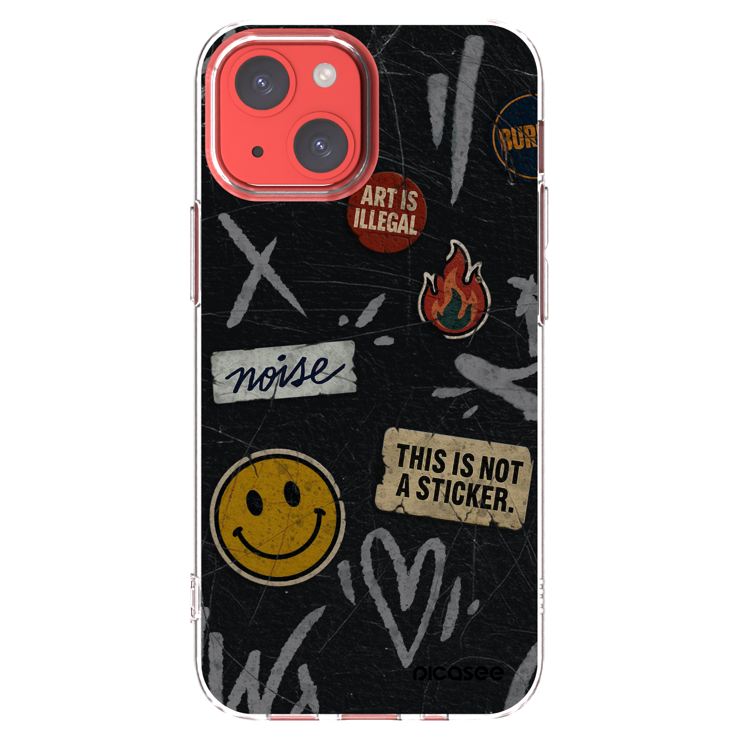 Picasee husă transparentă din silicon pentru Apple iPhone 13 mini - STICKERS x TAGS