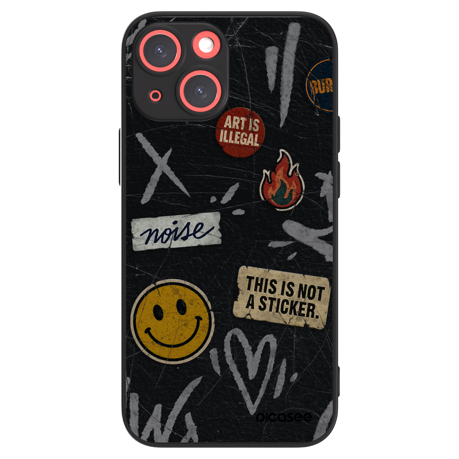 Picasee ULTIMATE CASE pentru Apple iPhone 13 mini - STICKERS x TAGS