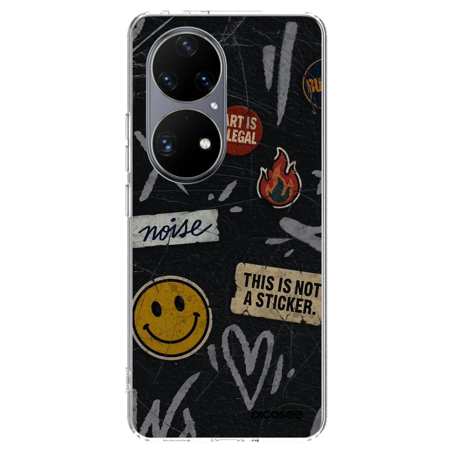 Picasee husă transparentă din silicon pentru Huawei P50 - STICKERS x TAGS