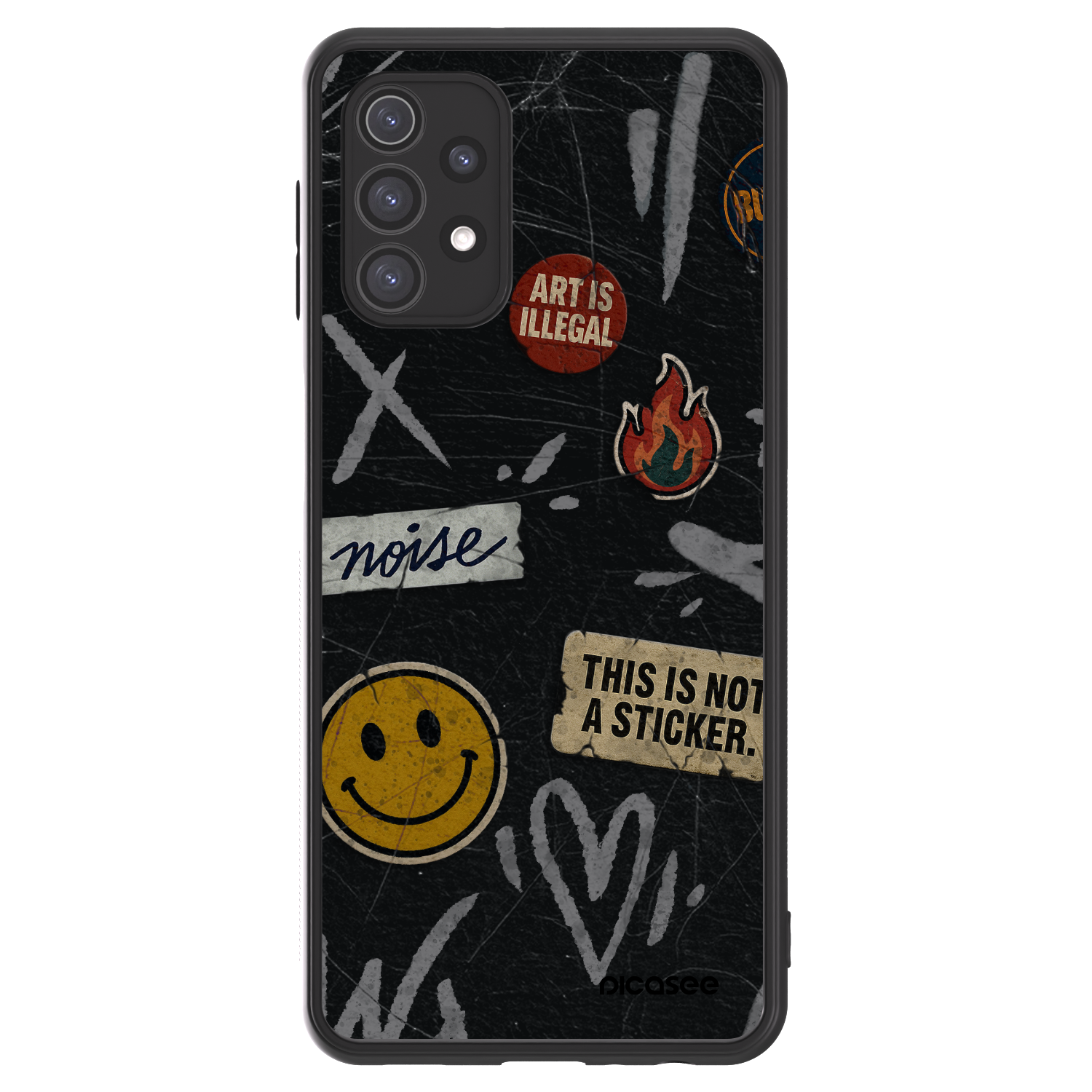 Picasee ULTIMATE CASE pentru Samsung Galaxy A32 5G A326B - STICKERS x TAGS
