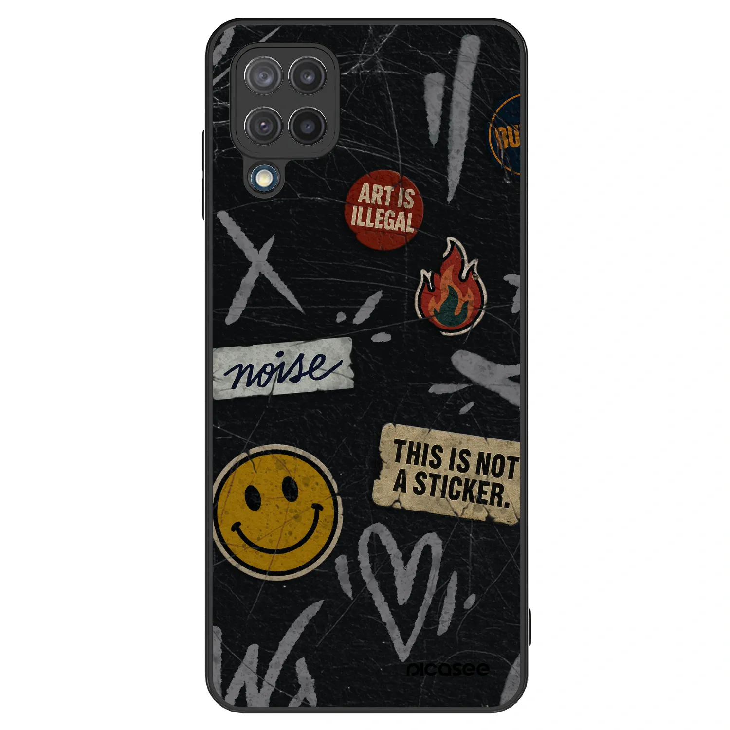 Picasee ULTIMATE CASE pentru Samsung Galaxy M12 M127F - STICKERS x TAGS